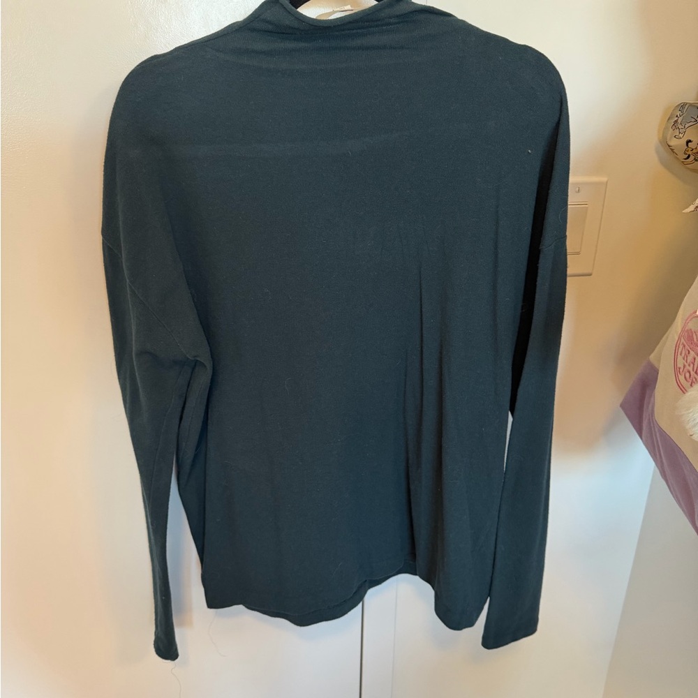 Vince Dark Teal Turtleneck Top - Picture 3 of 3